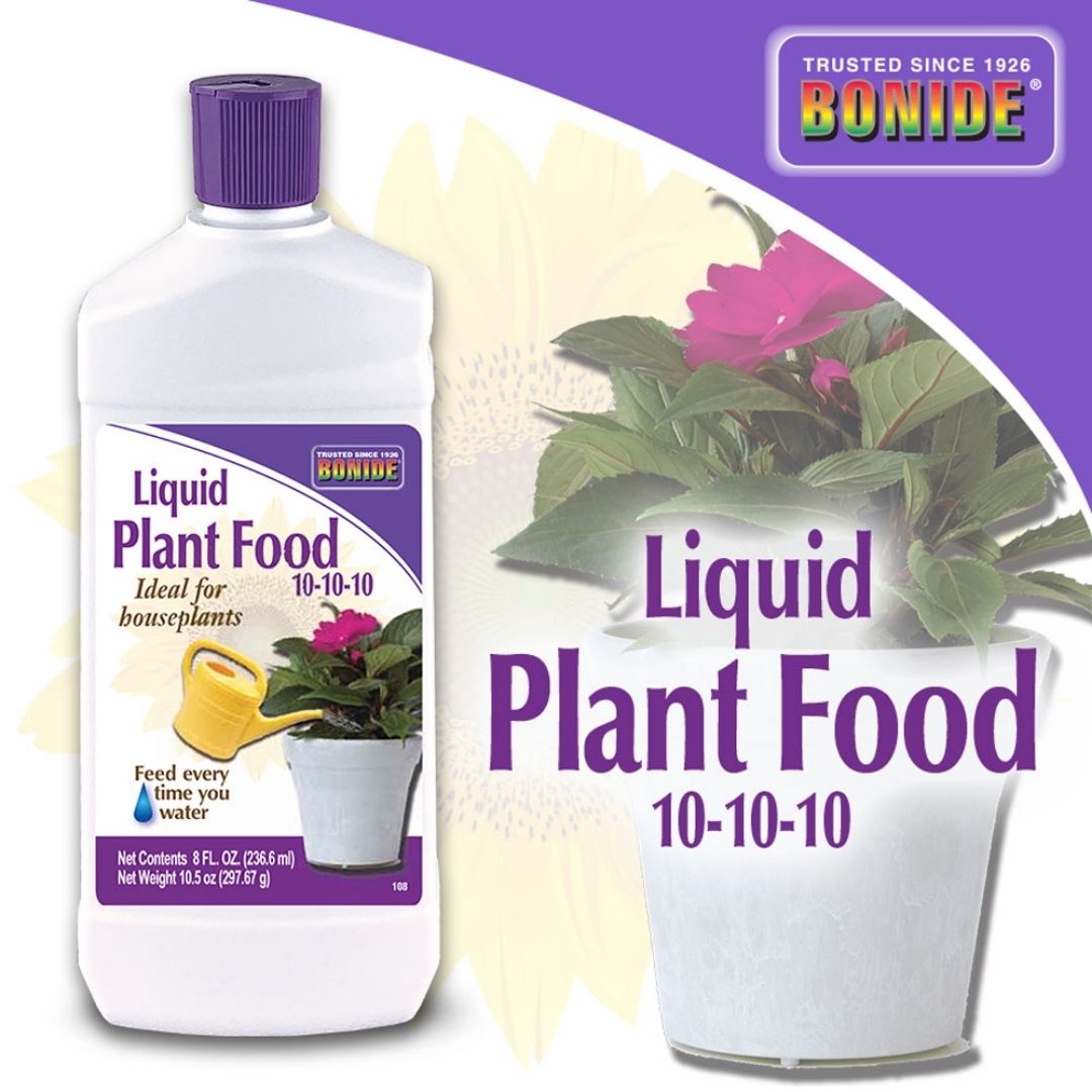 Bonide - Houseplant Liquid Food 10-10-10 Concentrate Fertilizers-Southern Agriculture
