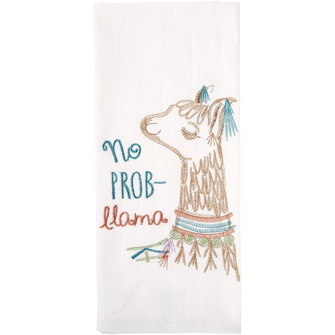 Kay Dee Designs - Lovely Llama Embroidered Flour Sack Kitchen Towel-Southern Agriculture