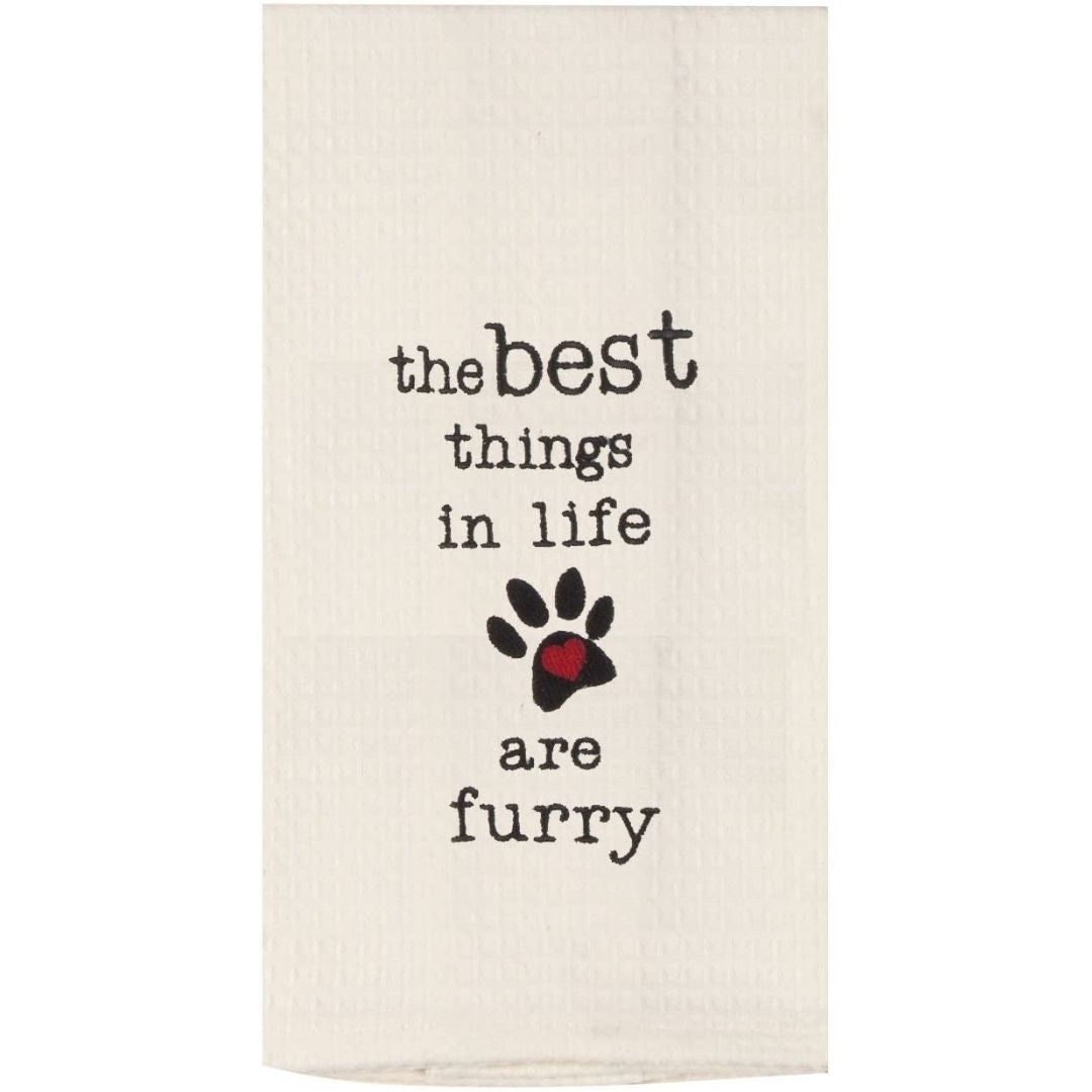 Kay Dee Designs - Furry Embroidered Waffle Towel-Southern Agriculture