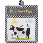 Kay Dee Designs - Farm Charm Cow Pocket Mitt Pot Holder-Southern Agriculture