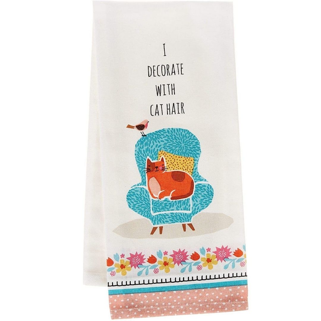 Kay Dee Designs - Decorate with Cat Fur Kitchen Tea Towel-Southern Agriculture
