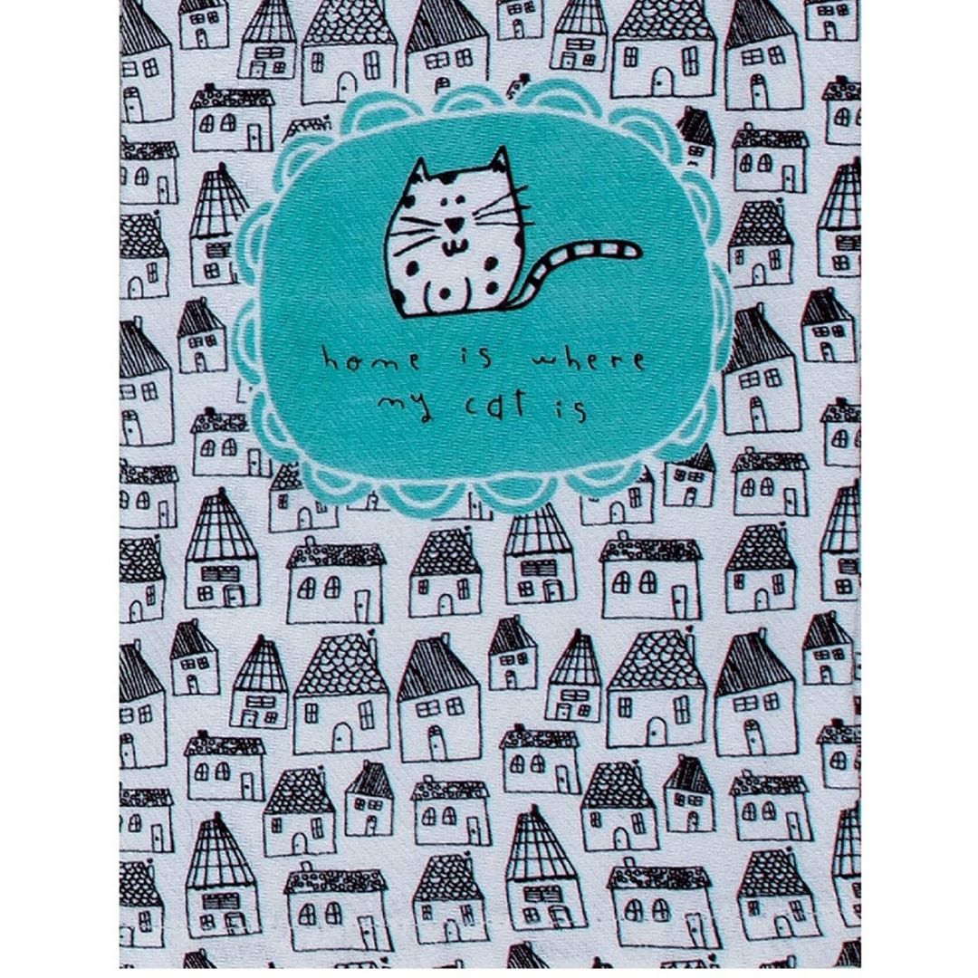 Kay Dee Designs - Home is Where My Cat Is Tea Towel-Southern Agriculture