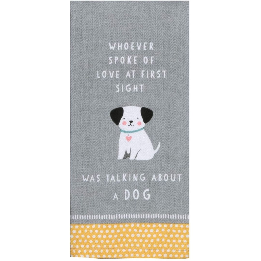 Kay Dee Designs - Love at First Sight Dog Tea Towel-Southern Agriculture