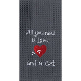Kay Dee Designs - Meow Cat Love Embroidered Waffle Towel-Southern Agriculture