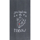 Kay Dee Designs - Meow Embroidered Waffle Towel-Southern Agriculture
