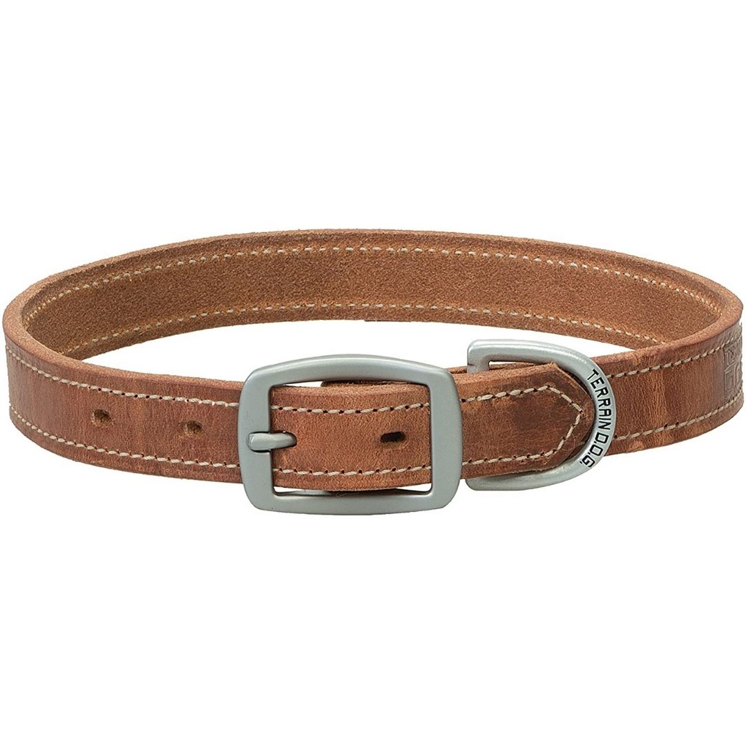 Weaver Leather - Terrain D.O.G. Straight Russet Leather Dog Collar-Southern Agriculture