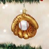 Old World Christmas - Baseball Mitt Ornament-Southern Agriculture