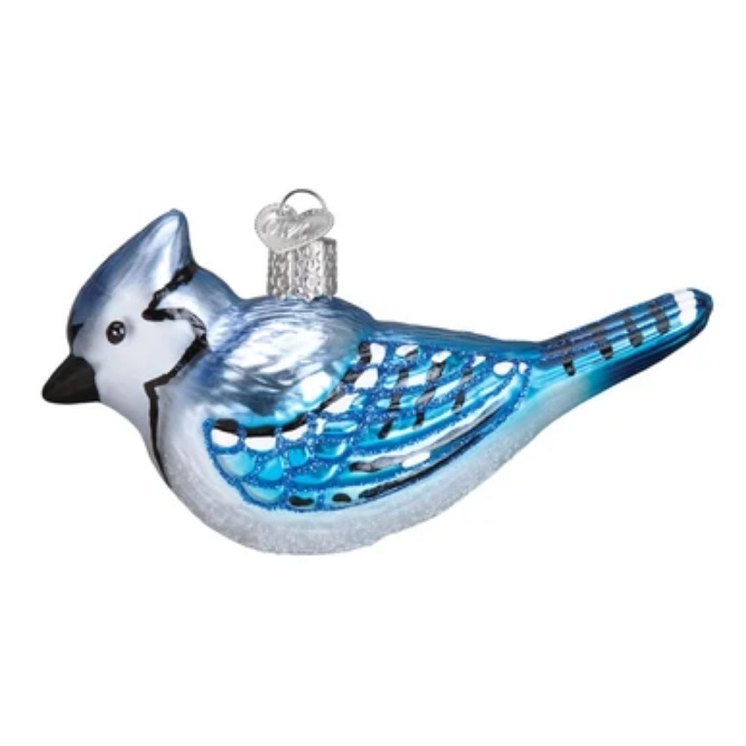 Old World Christmas - Bright Blue Jay Ornament-Southern Agriculture