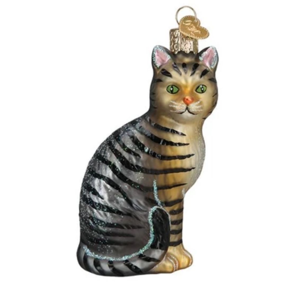 Old World Christmas - Tabby Cat Ornament-Southern Agriculture