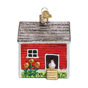 Old World Christmas - Chicken Coop Ornament-Southern Agriculture