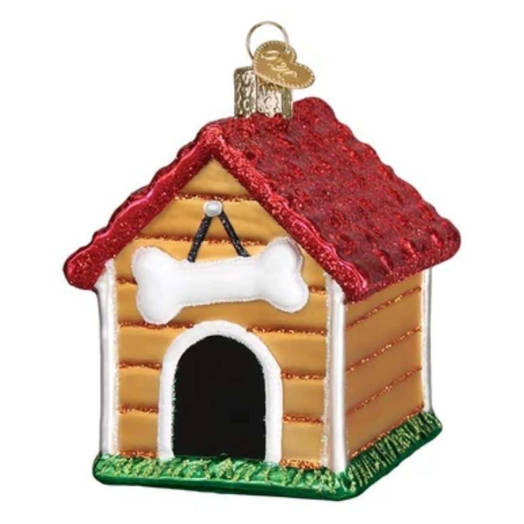 Old World Christmas - Dog House Ornament-Southern Agriculture