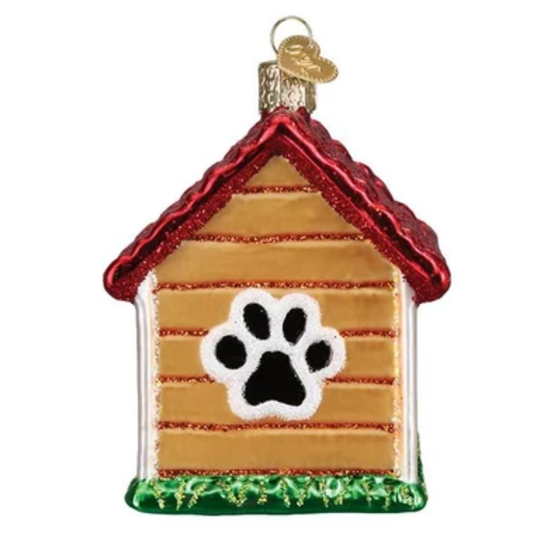 Old World Christmas - Dog House Ornament-Southern Agriculture