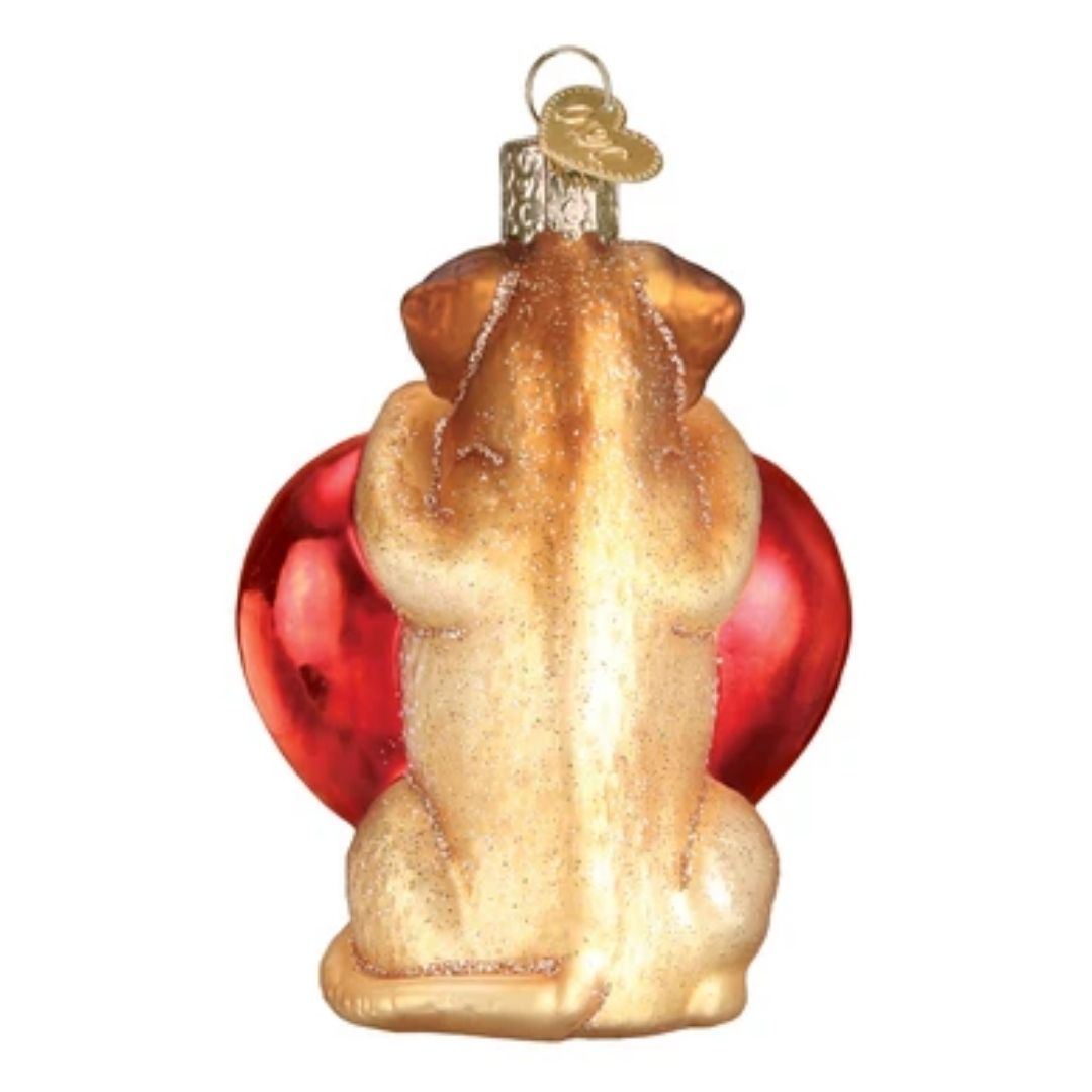 Old World Christmas - I Love My Dog Ornament-Southern Agriculture