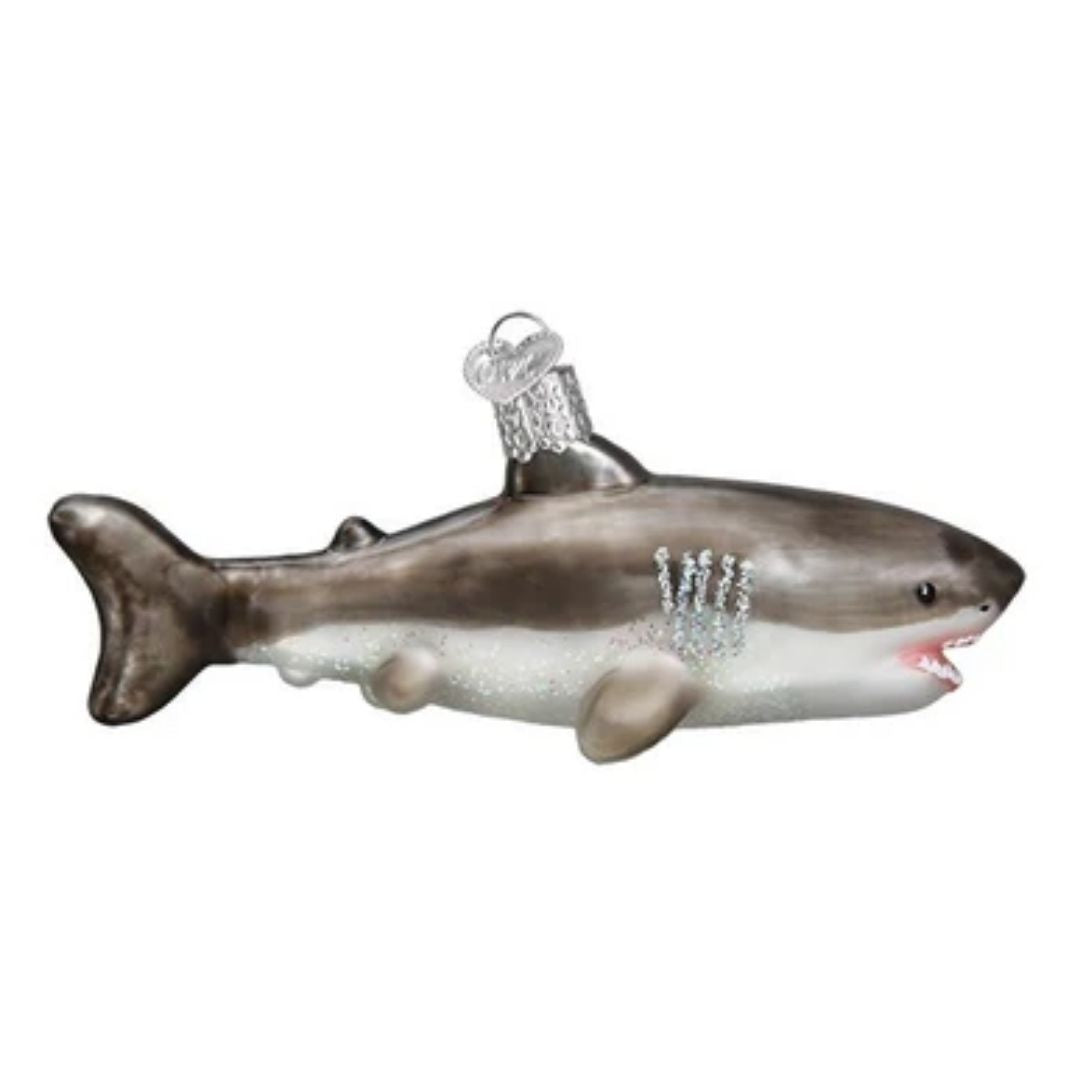 Old World Christmas - Great White Shark Ornament-Southern Agriculture