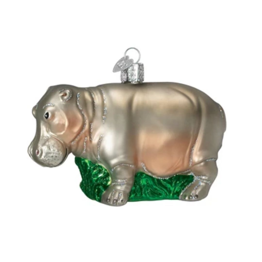 Old World Christmas - Hippopotamus Ornament-Southern Agriculture