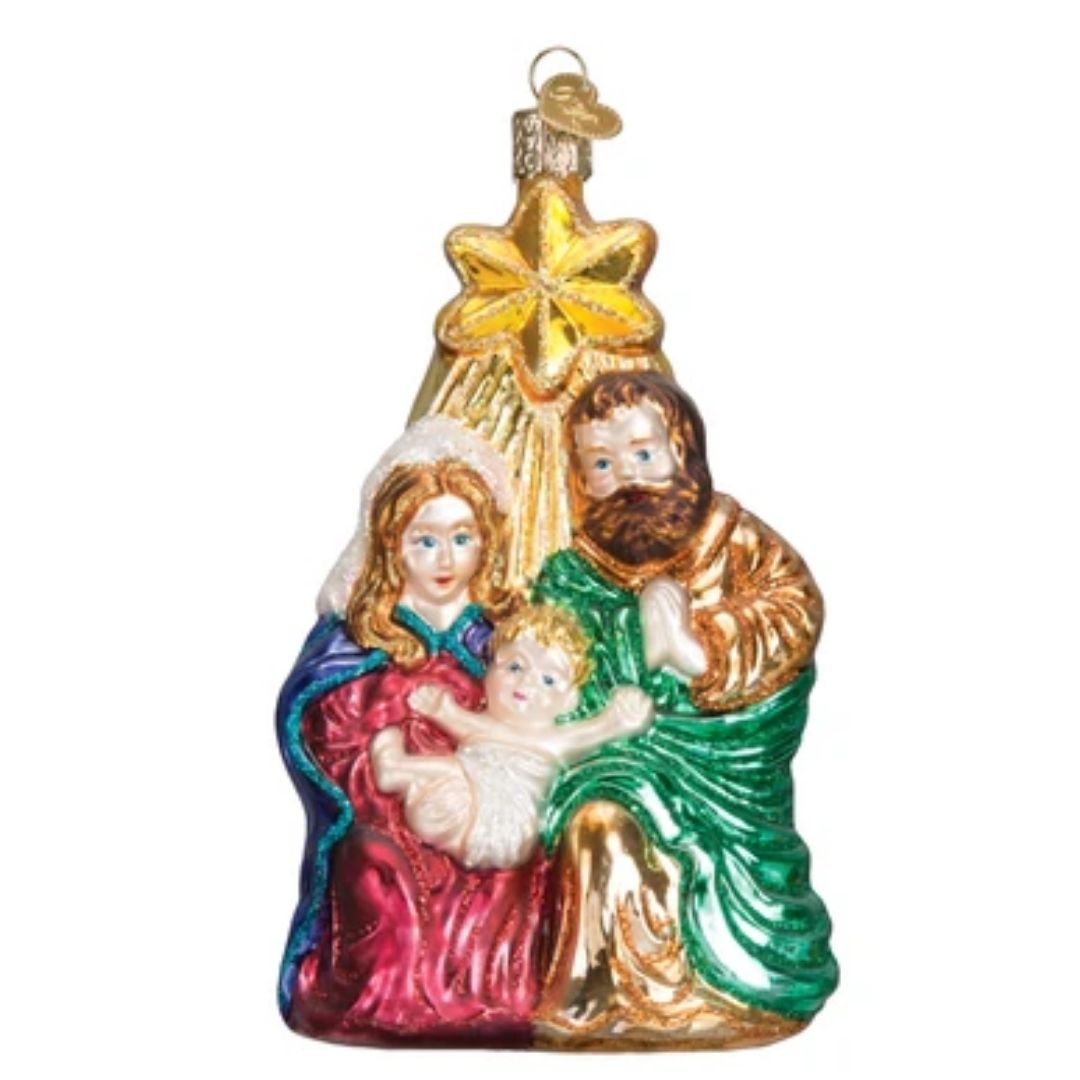Old World Christmas - Holy Family With Star Ornament-Southern Agriculture