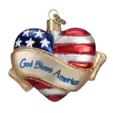 Old World Christmas - God Bless America Heart Ornament-Southern Agriculture