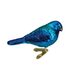 Old World Christmas - Indigo Bunting Ornament-Southern Agriculture