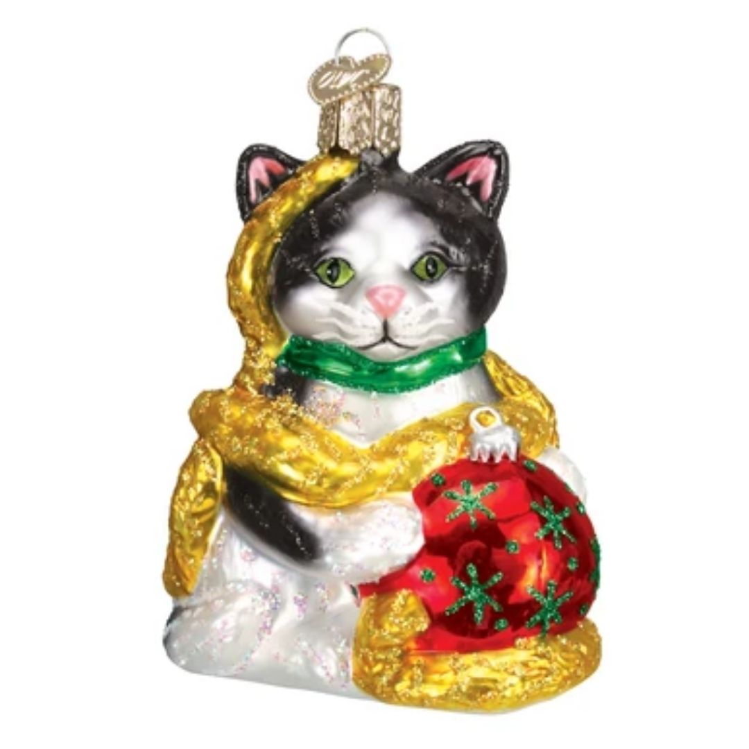 Old World Christmas - Holiday Kitten Ornament-Southern Agriculture