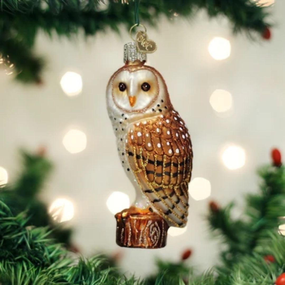 Old World Christmas - Barn Owl Ornament-Southern Agriculture