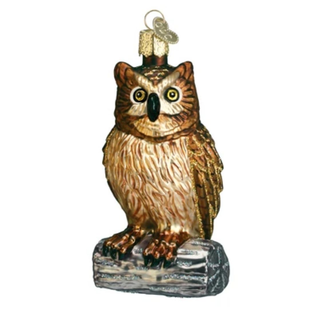 Old World Christmas - Wise Old Owl Ornament-Southern Agriculture