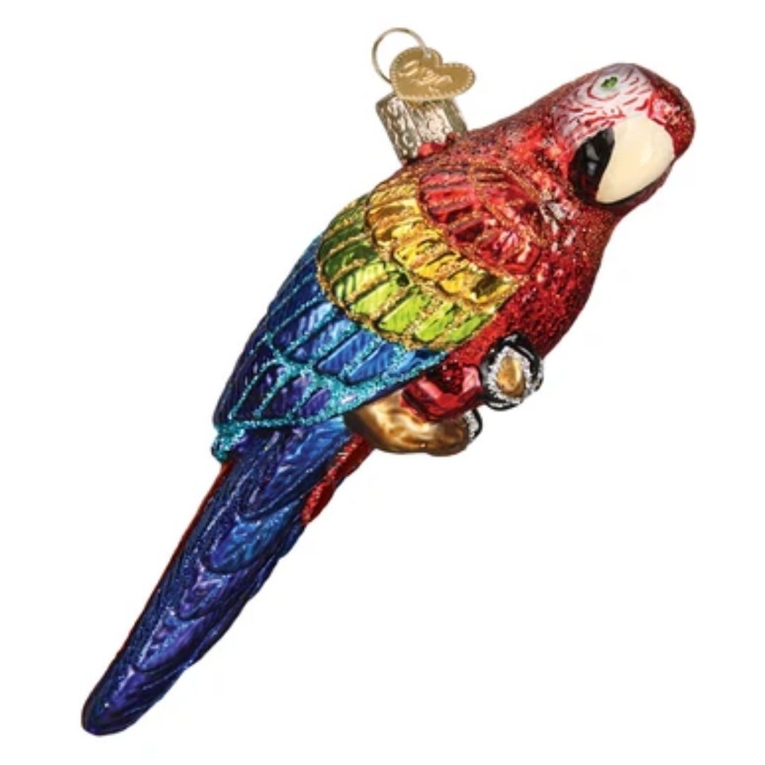 Old World Christmas - Tropical Parrot Ornament-Southern Agriculture