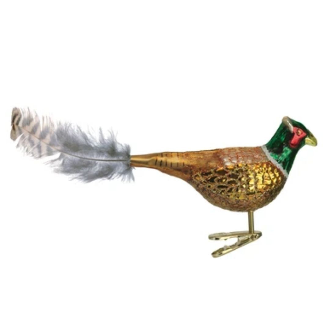 Old World Christmas - Clip-on Pheasant Ornament-Southern Agriculture