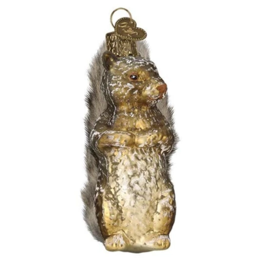 Old World Christmas - Vintage Squirrel Ornament-Southern Agriculture