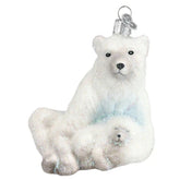 Old World Christmas - Polar Bear With Cub Ornament-Southern Agriculture