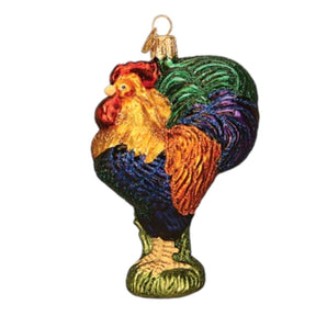 Old World Christmas - Heirloom Rooster Ornament-Southern Agriculture