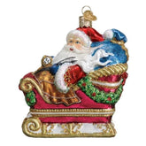 Old World Christmas - Santa In Sleigh Ornament-Southern Agriculture