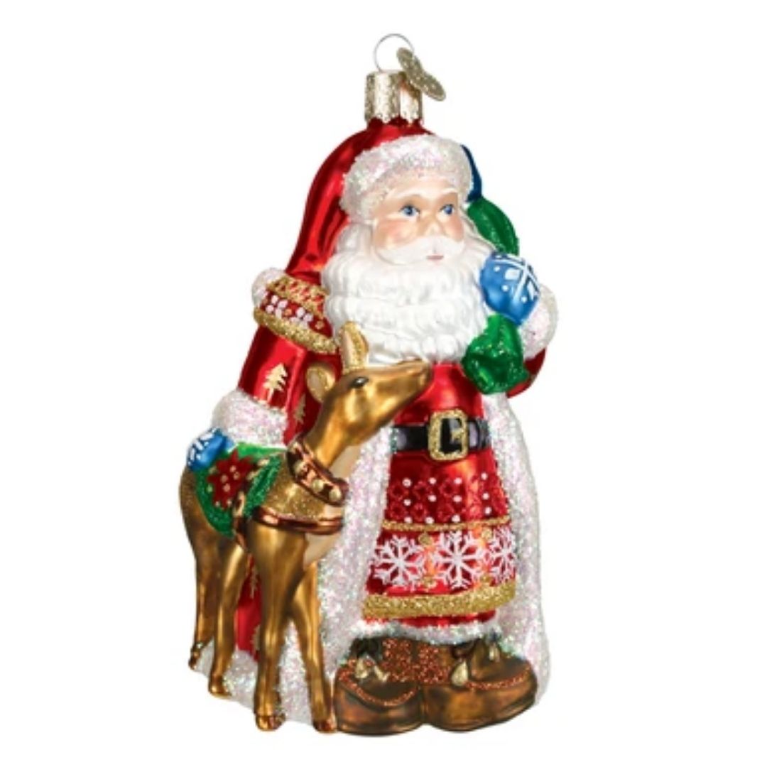 Old World Christmas - Nordic Santa Ornament-Southern Agriculture