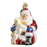 Old World Christmas - Santa's Puppy Love Ornament-Southern Agriculture