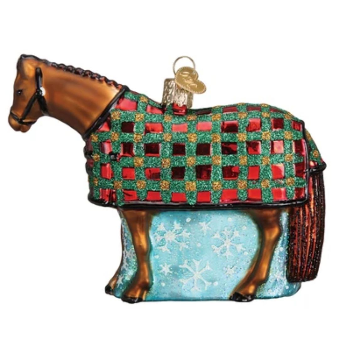 Old World Christmas - Snowflake Horse Ornament-Southern Agriculture