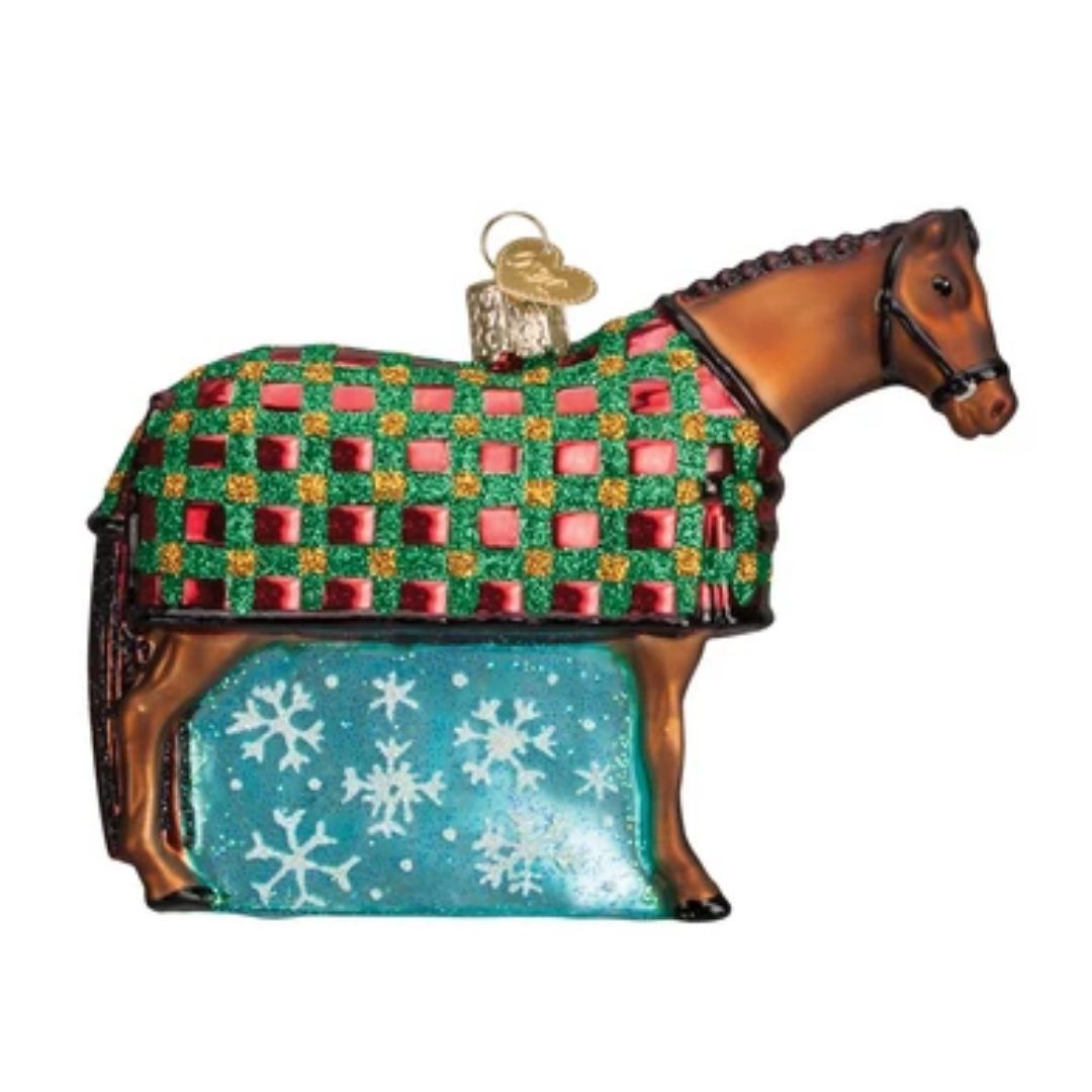 Old World Christmas - Snowflake Horse Ornament-Southern Agriculture