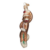 Old World Christmas - Sock Monkey Ornament-Southern Agriculture