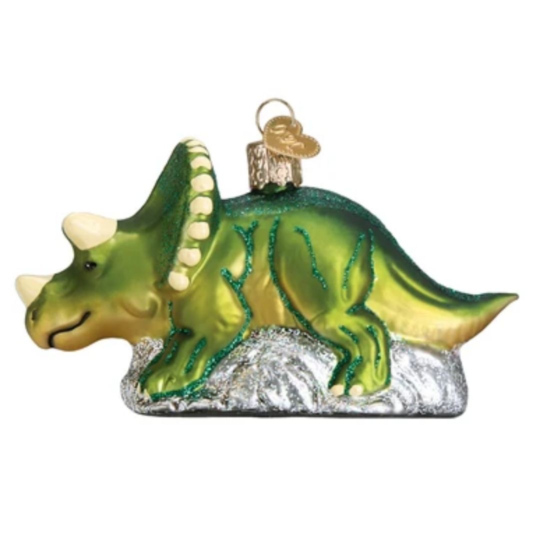 Old World Christmas - Triceratops Ornament-Southern Agriculture