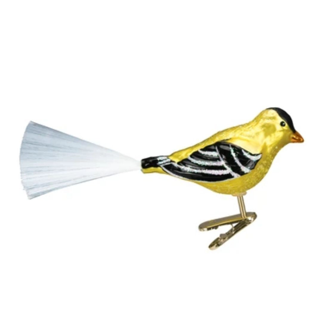 Old World Christmas - Western Goldfinch Ornament-Southern Agriculture