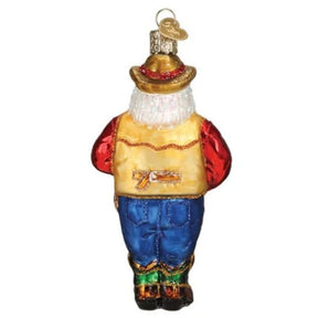 Old World Christmas - Western Santa Ornament-Southern Agriculture