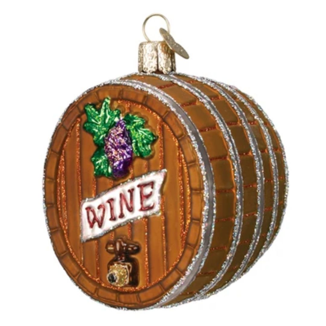 Old World Christmas - Wine Barrel Ornament-Southern Agriculture