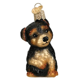 Old World Christmas - Yorkie Puppy Ornament-Southern Agriculture
