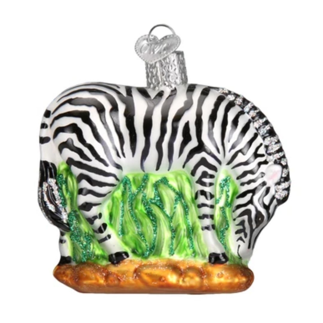 Old World Christmas - Zebra Ornament-Southern Agriculture