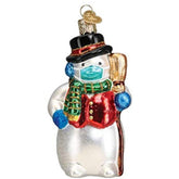 Old World Christmas - Snowman with Mask Ornament-Southern Agriculture