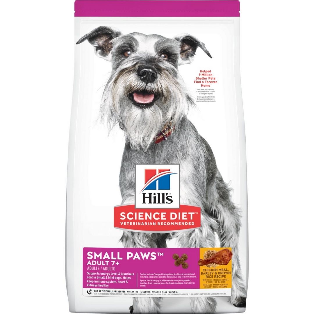 Hill's Science Diet - Adult 7+ Small Paws™ Chicken Meal, Barley & Brown Rice Dry Dog Food-Southern Agriculture