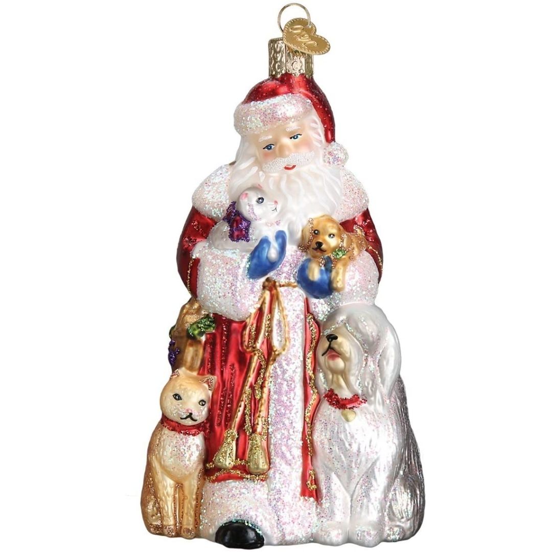 Old World Christmas - Santa's Furry Friends Ornament-Southern Agriculture