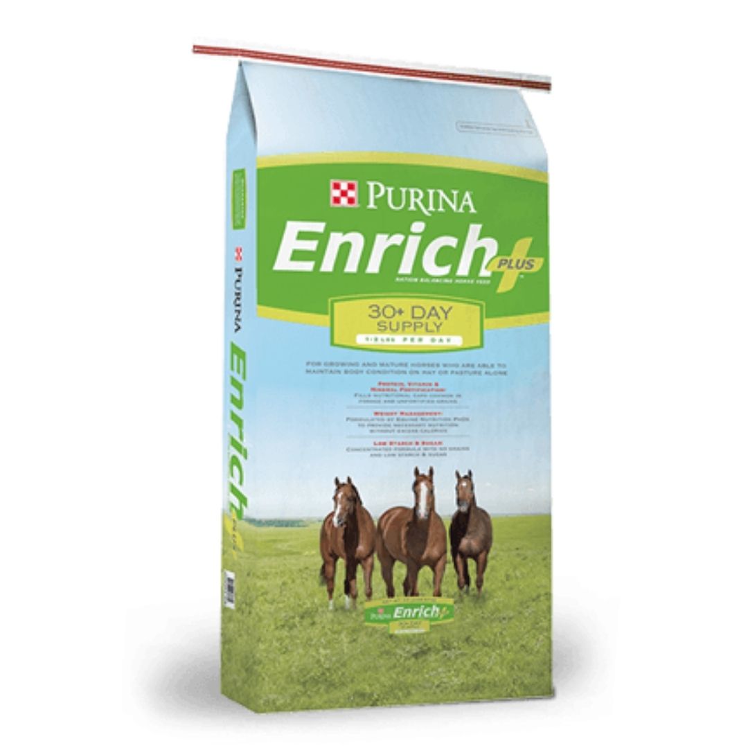 Purina Animal Nutrition - Enrich Plus Ration Balancing Horse Feed-Southern Agriculture
