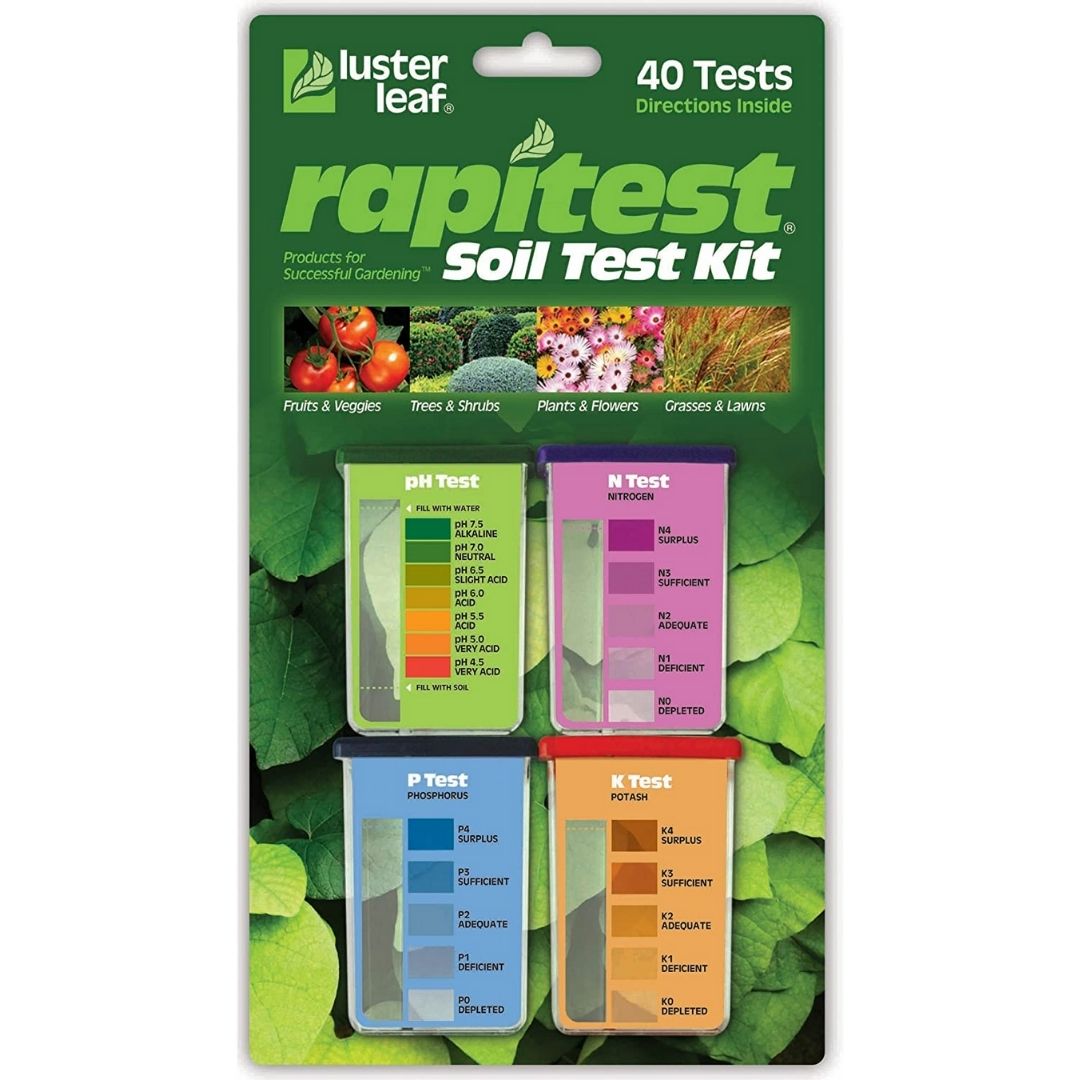 Luster Leaf - Rapitest Test Kit for Soil pH, Nitrogen, Phosphorous and Potash-Southern Agriculture