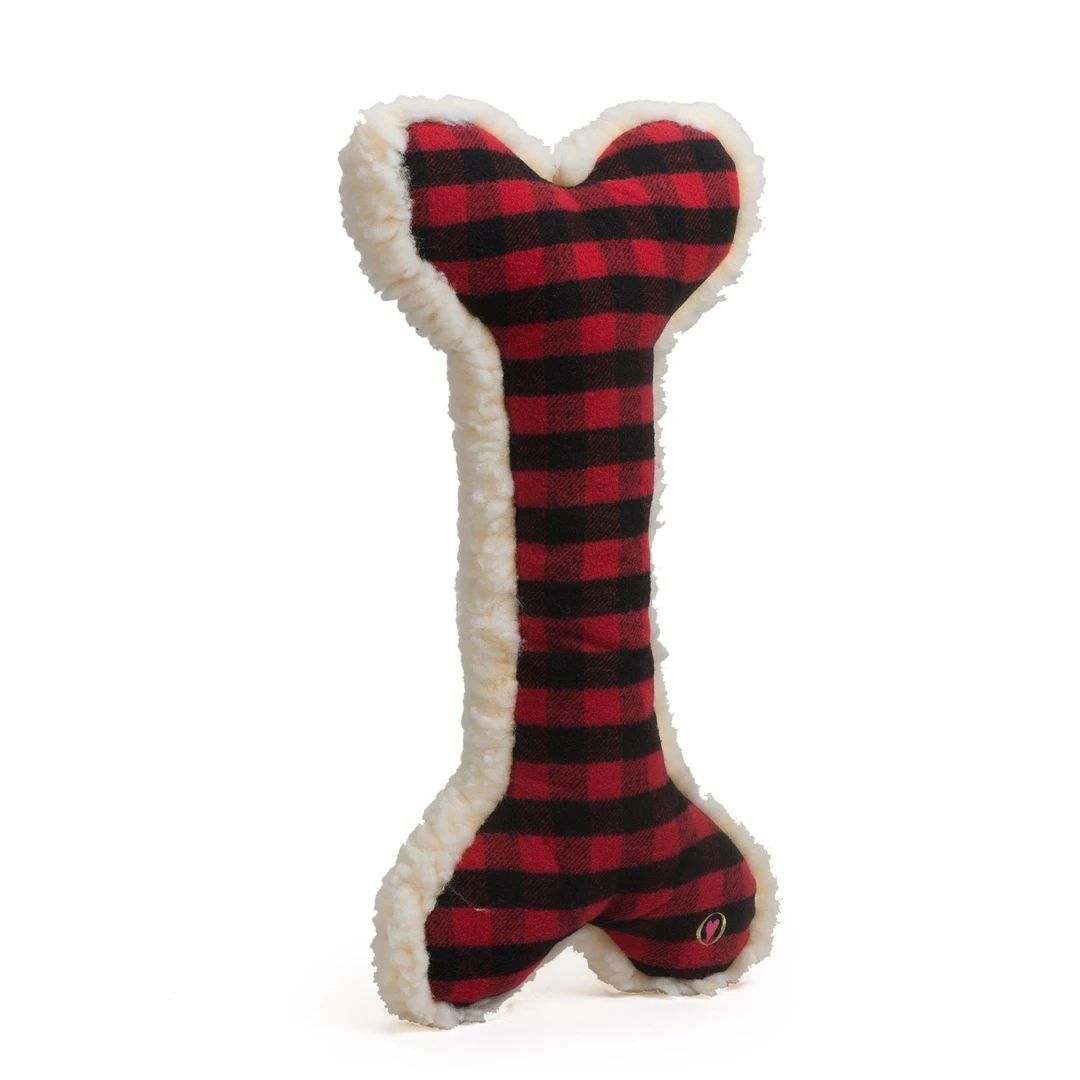 HuggleHounds - Fireside Collection 2' Plush Bone Dog Toy-Southern Agriculture