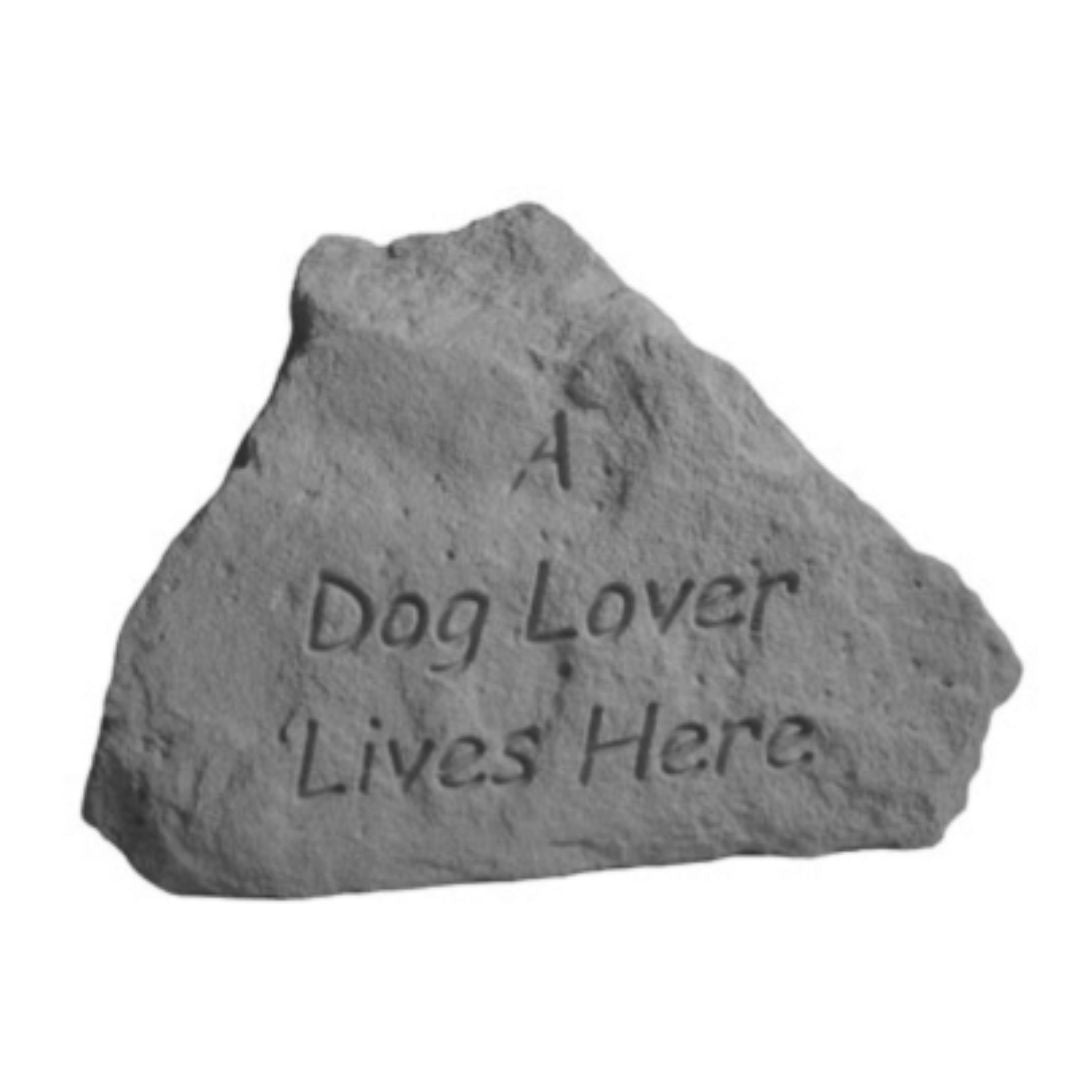 Kay Berry - A Dog Lover Lives Here Garden Accent Stone-Southern Agriculture