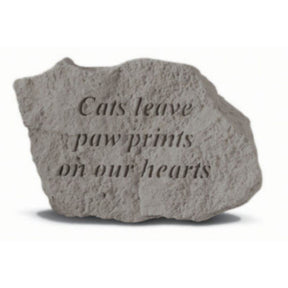 Kay Berry - Cats Leave Paw Prints on Our Hearts Garden Accent Stone-Southern Agriculture